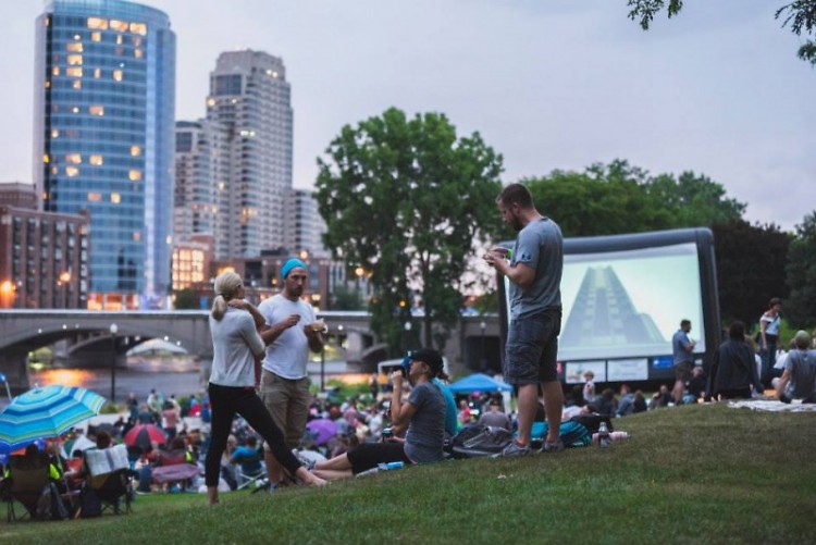 Showing of The Matrix at Movies at the Park