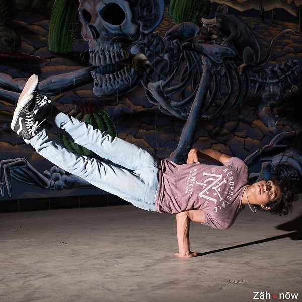 Antonio Jaimes, dancing at the Cultura Collective ArtPrize venue