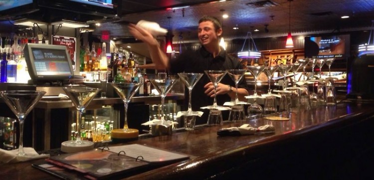 Bartender Dan Jeffers hones his flair ahead of the March 11 competition.