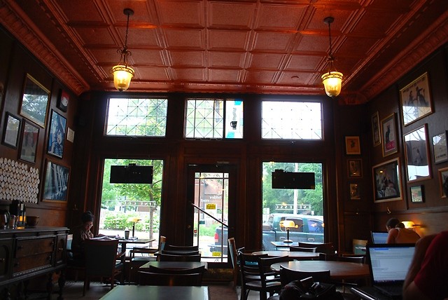 Inside the Bitter End Coffeehouse.
