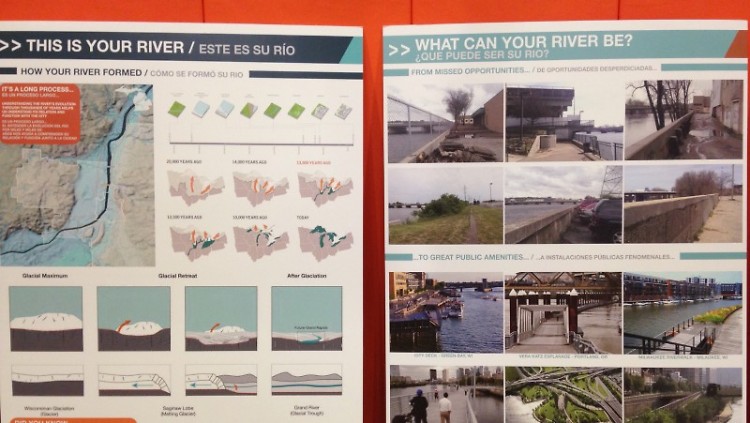GR Forward boards, with headings of "This is your river." and "What can your river be?"