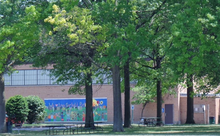 Garfield Park at the corner of Madison and Burton