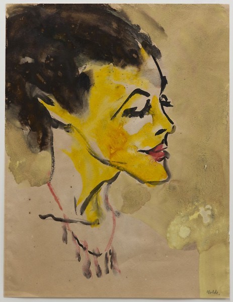 Emil Nolde, Face of a Woman, Grand Rapids Art Museum. © Nolde Stiftung Seebüll