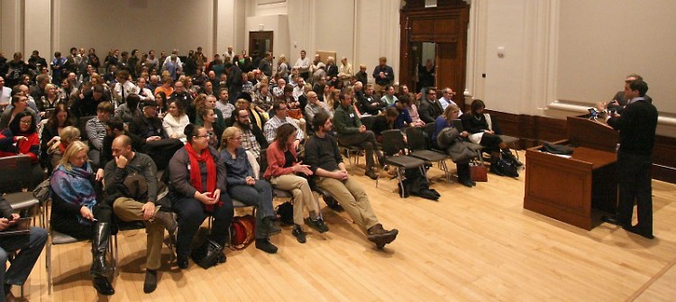 A packed house at the last speaker series event