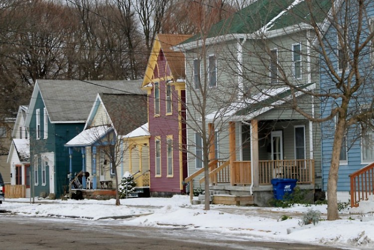 Row of Housing in Grand Rapids