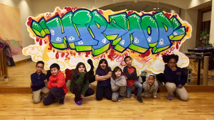 Cook Arts Center students at Hip-hop Camp
