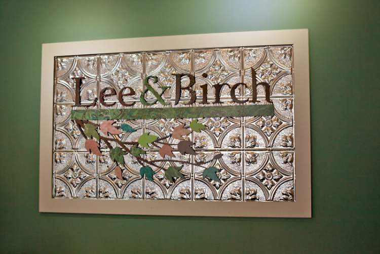 Lee & Birch signage in current downtown store