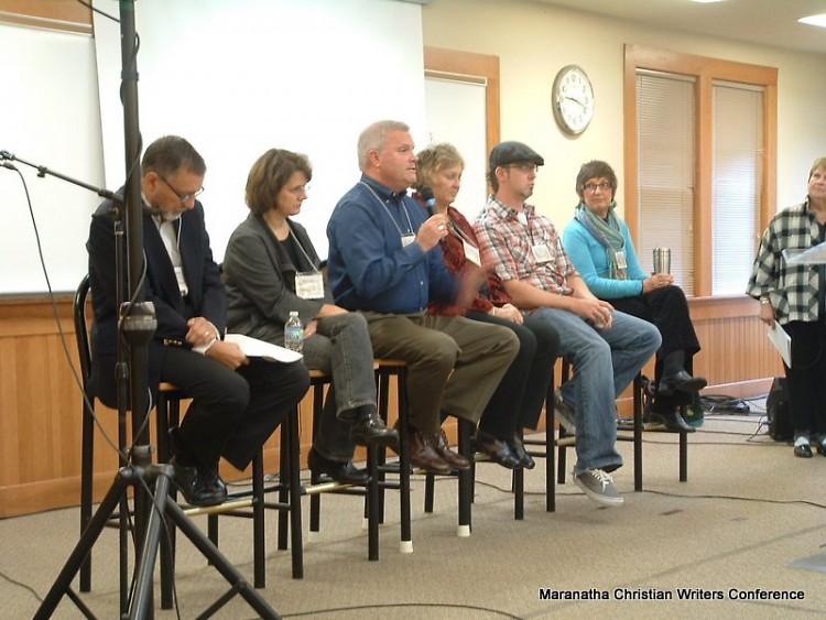 Panel of editors and publisher at the Maranatha Christian Writers Conference