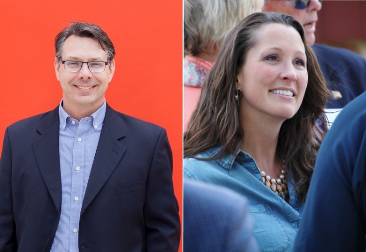 Kent County Clerk candidates Chris Reader (Democrat) and Lisa Posthumus Lyons (Republican)
