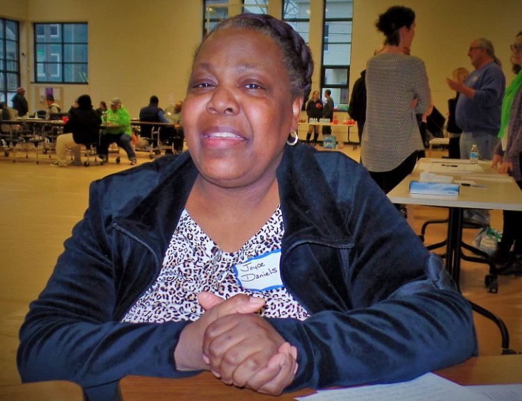 Joyce Daniels has been helping a young man as he struggles to find housing in Grand Rapids.