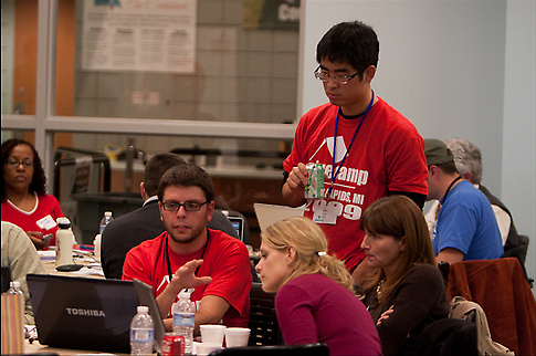 A scene from the 2009 GiveCamp