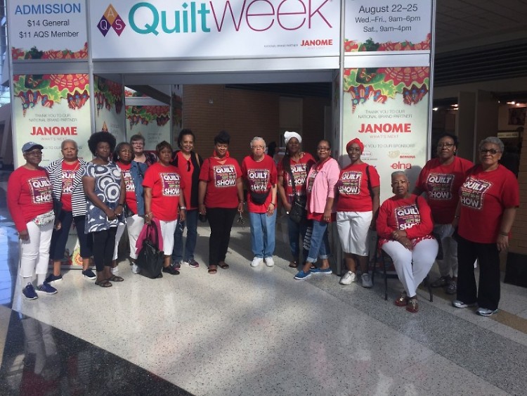 These Threads Class ladies visit QuiltWeek and will feature their own quilts at a Quilt Show at Baxter Community Center Sept 14 