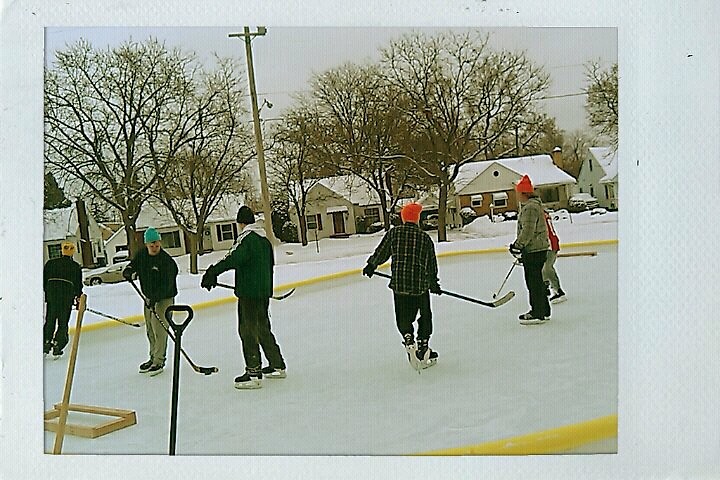 old school WinterWest pond hockey on the main rink 