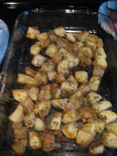 Oven roasted potatoes.