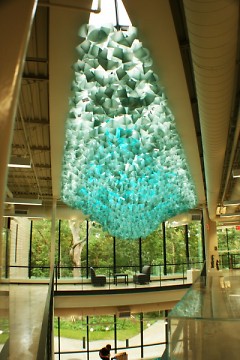 "Cascade" by Mark Rumsey. Located at Edgewood College in Madison, WI