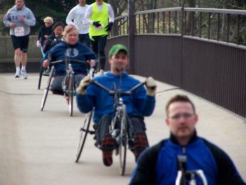 Wheelchair Athletes 2010 Wheel Run Together