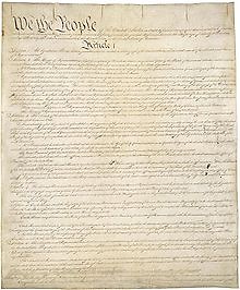 Page One of the US Constitution