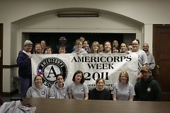 The service weekend in GR is the closing event of Michigan's AmeriCorps Week.