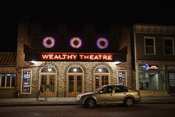 Wealthy Theatre at night