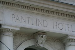 Pantlind Hotel inscription 