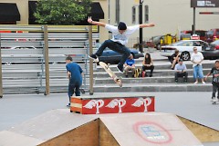 High ollie competition in Rosa Parks Circle