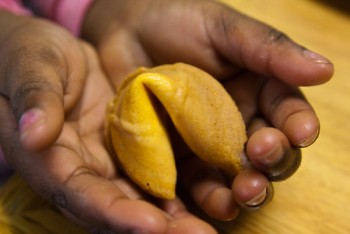 Fortune Cookie Holding Hands 