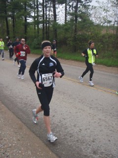 Shannon Cunningham in 2010 5/3 River Bank Run 25k