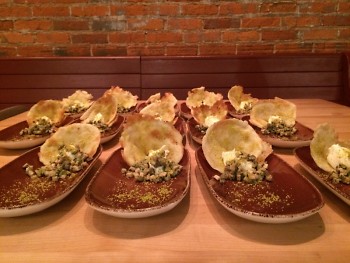A dish from Terra's recent Right Brain dinner, where they paired each dish with beers from Right Brain Brewery.