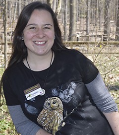 “I want them to love it,” environmental educator Sarah Chertos says of students visiting Blandford Nature Center