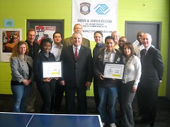 Youth of the Year winner and runner-up with Boys & Girls Clubs of Grand Rapids' Board of Directors.