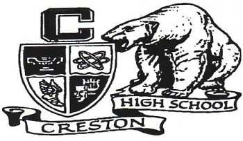 Creston High School crest and mascot