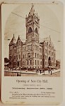 A card commemorates the opening of the new Grand Rapids City Hall