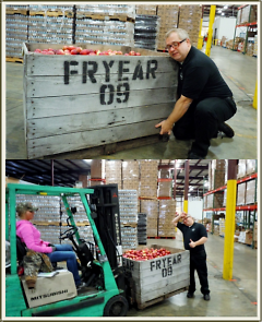 EatGR founder Chris Freeman learns firsthand the value of a working forklift.