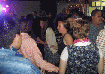 The dance floor got pretty crowded but there was always room for everyone.