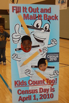BGC Club members learn about how to be counted in the 2010 Census.