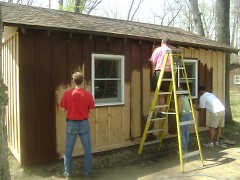 A big thank you to our Lacks team for getting hands on with our cabins.