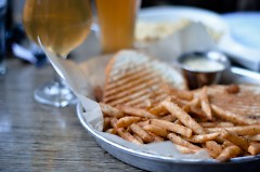 Grilled Cheese and Crack Fries at HopCat
