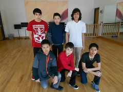 Members of Aerial Tactic clockwise: Ignacio, Carlos, Antonio, Daniel, Noe and Edgar
