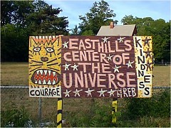 Taken in front of 1001 Lake Drive, the "Center of the Universe" building before the building was built.