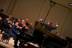 Music Director Marcelo Lehninger leads the Grand Rapids Symphony in St. Cecilia Music Center with pianist Daniel Hsu.