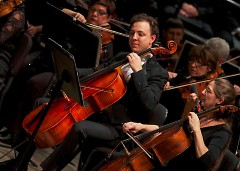 Assistant Principal Cellist Jeremy Crosmer composed "Gathering Sunset," debuted by the Grand Rapids Symphony on Nov. 18-19, 2016