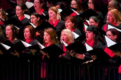 Grand Rapids Symphony Chorus sings at the Wolverine Worldwide Holiday Pops