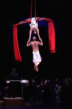 Cirque de la Symphonie joins Grand Rapids Symphony for the 7th annual Cirque de Noel in DeVos Performance Hall.
