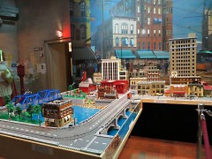Historic Grand Rapids built in Legos at the GRPM