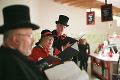 Carolers at the Downtown Market