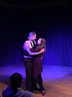 Scott Pell as Orpheus and Brittany Devon as Eurydice