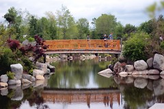 Five bridges are featured in the Japanese Garden.