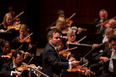 Music Director Marcelo Lehninger leads the orchestra in music that "unfinished, unanswered and incomplete."