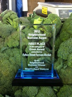 First Place Award "Green Business"
