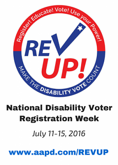 National Disability Voter Registration Week ad